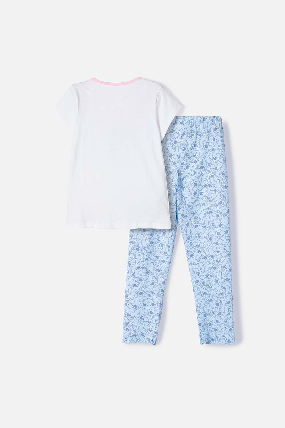 PIJAMA DE STITCH CON PANTALÓN MULTICOLOR PARA NIÑA