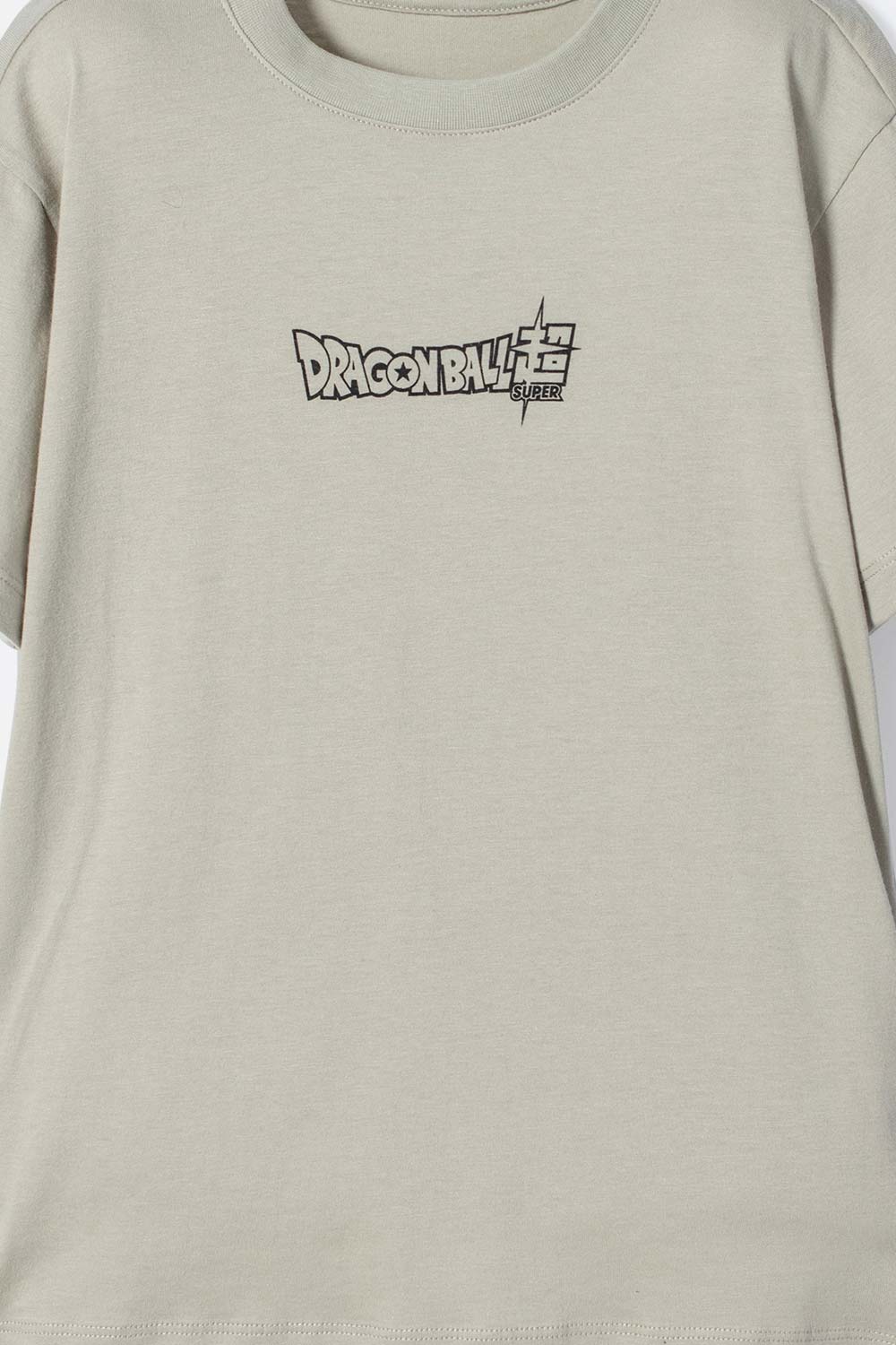 CAMISETA DE DRAGON BALL MANGA CORTA VERDE PARA NIÑO