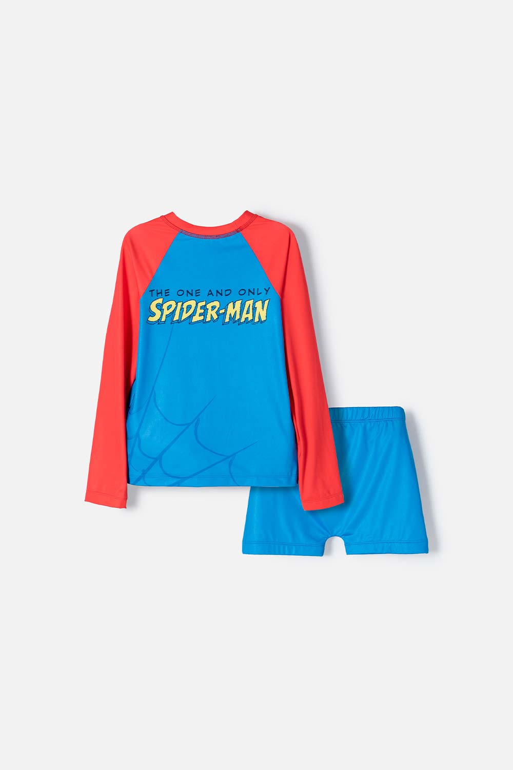 CONJUNTO DE BAÑO DE SPIDER-MAN AZUL Y ROJO PARA NIÑO