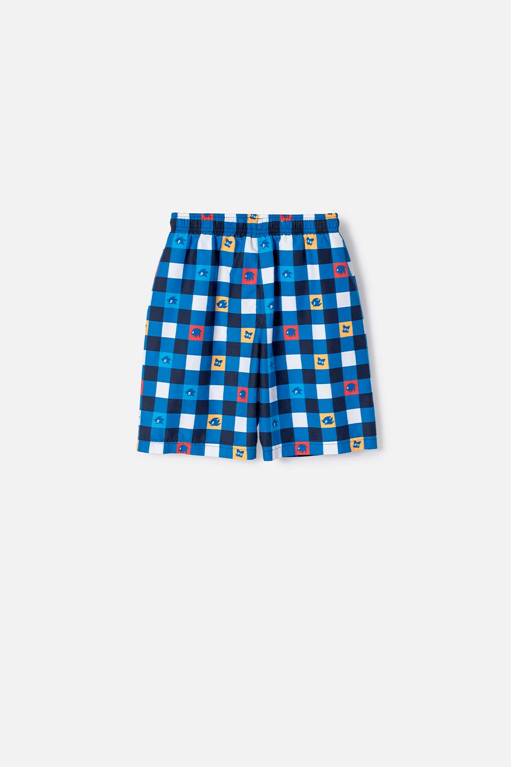 PANTALONETA DE BAÑO DE SONIC CON CORDÓN AZUL PARA NIÑO