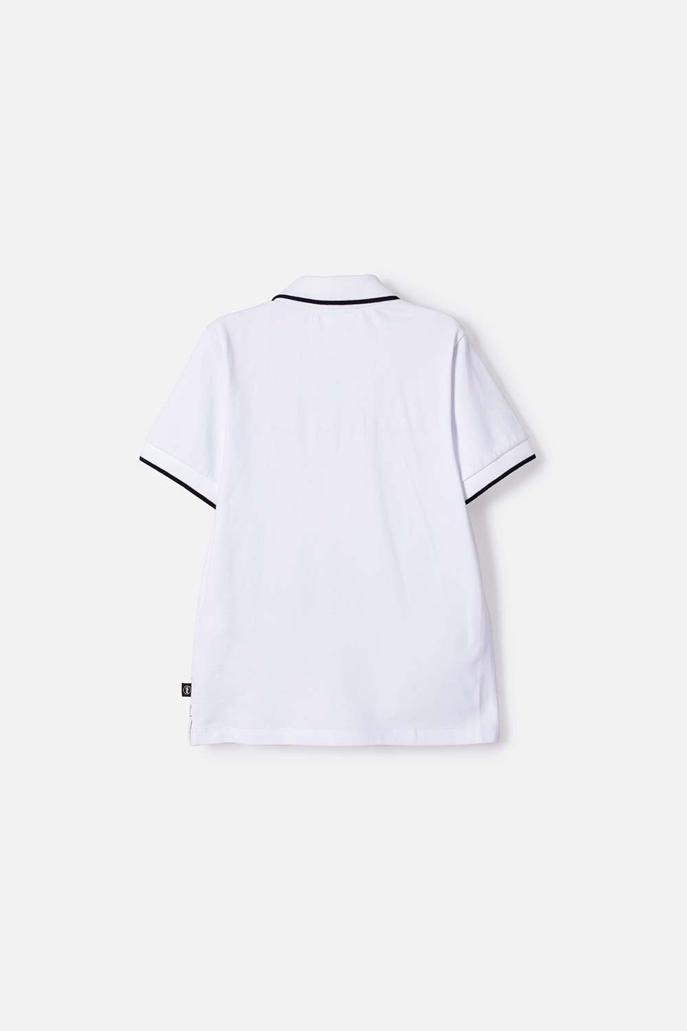 CAMISETA TIPO POLO DE MINECRAFT BLANCA PARA NIÑO