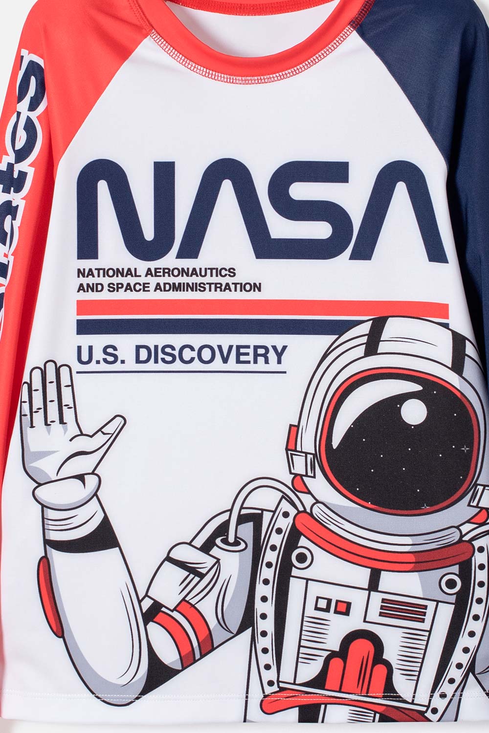 CAMISETA DE BAÑO NASA MANGA LARGA PARA NIÑO