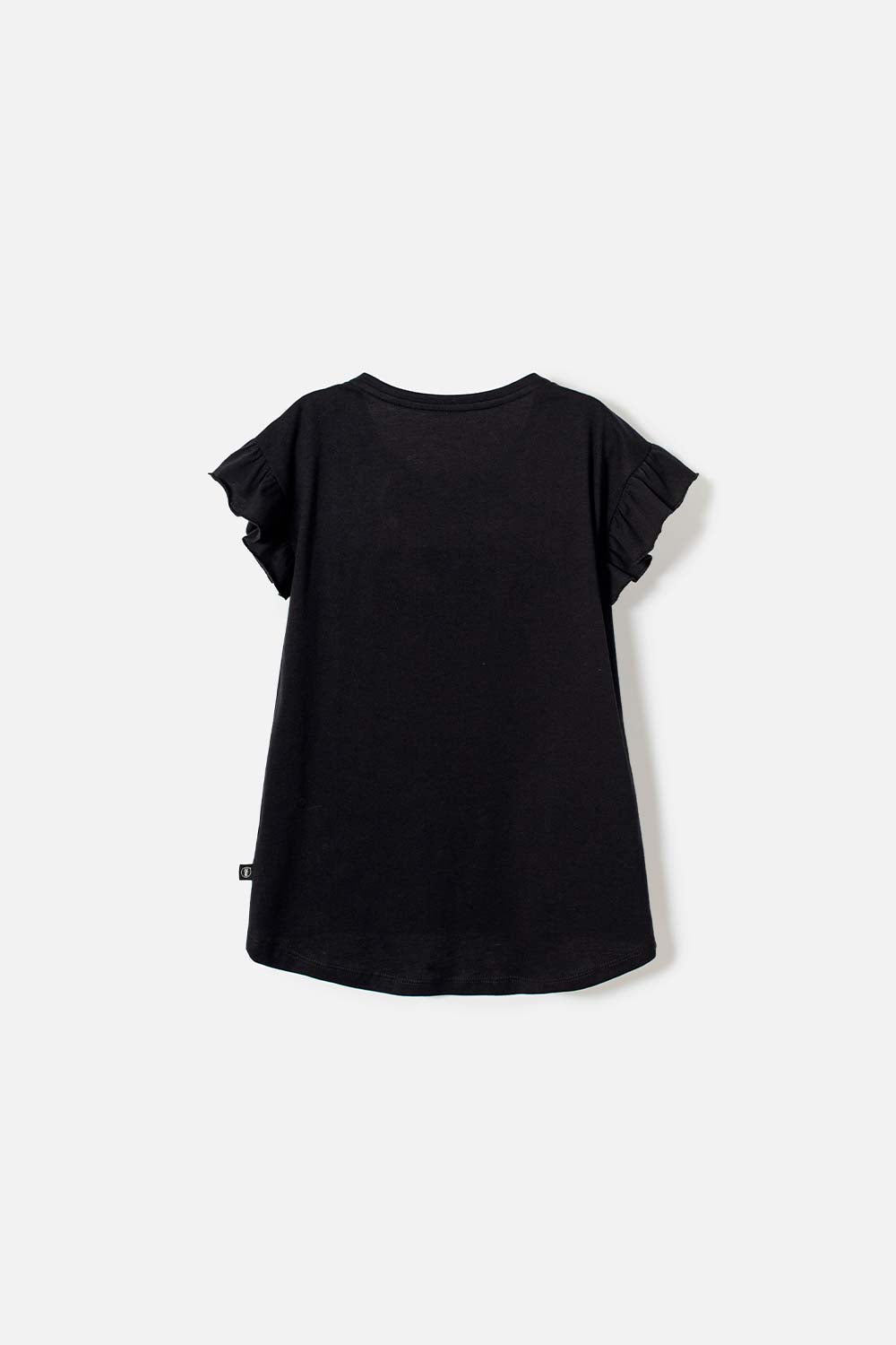 CAMISETA DE MINNIE MOUSE MANGA CORTA NEGRA PARA NIÑA