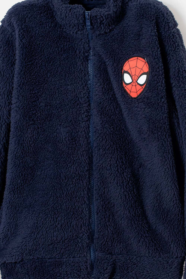 BUZO DE SPIDER-MAN CON CIERRE AZUL PARA NIÑO