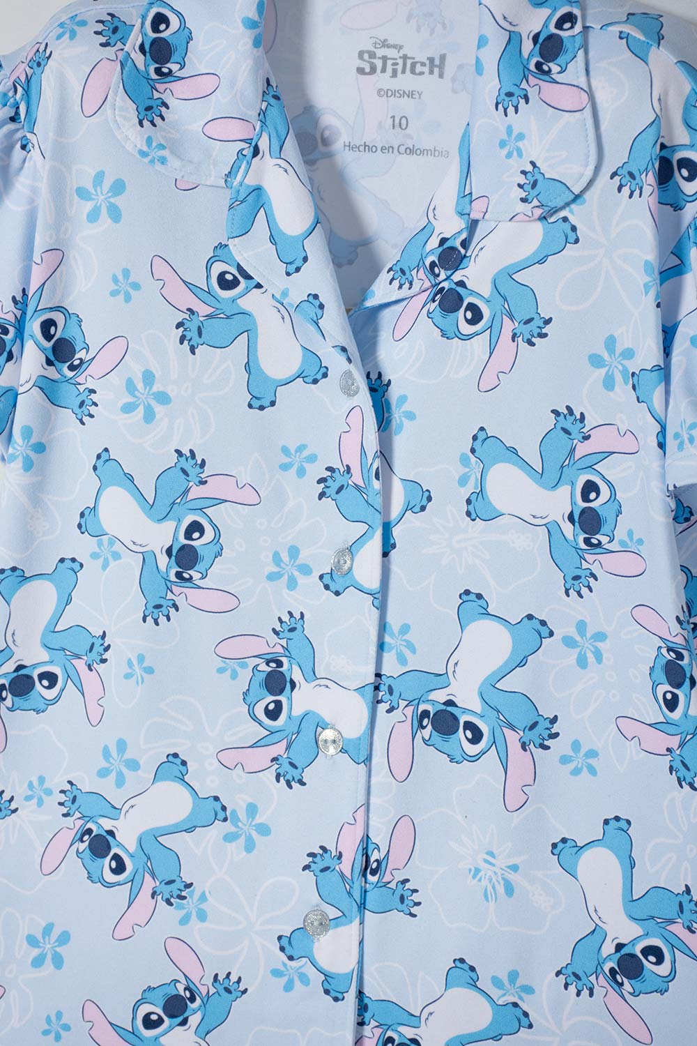 PIJAMA DE STITCH PANTALÓN LARGO MULTICOLOR PARA NIÑA