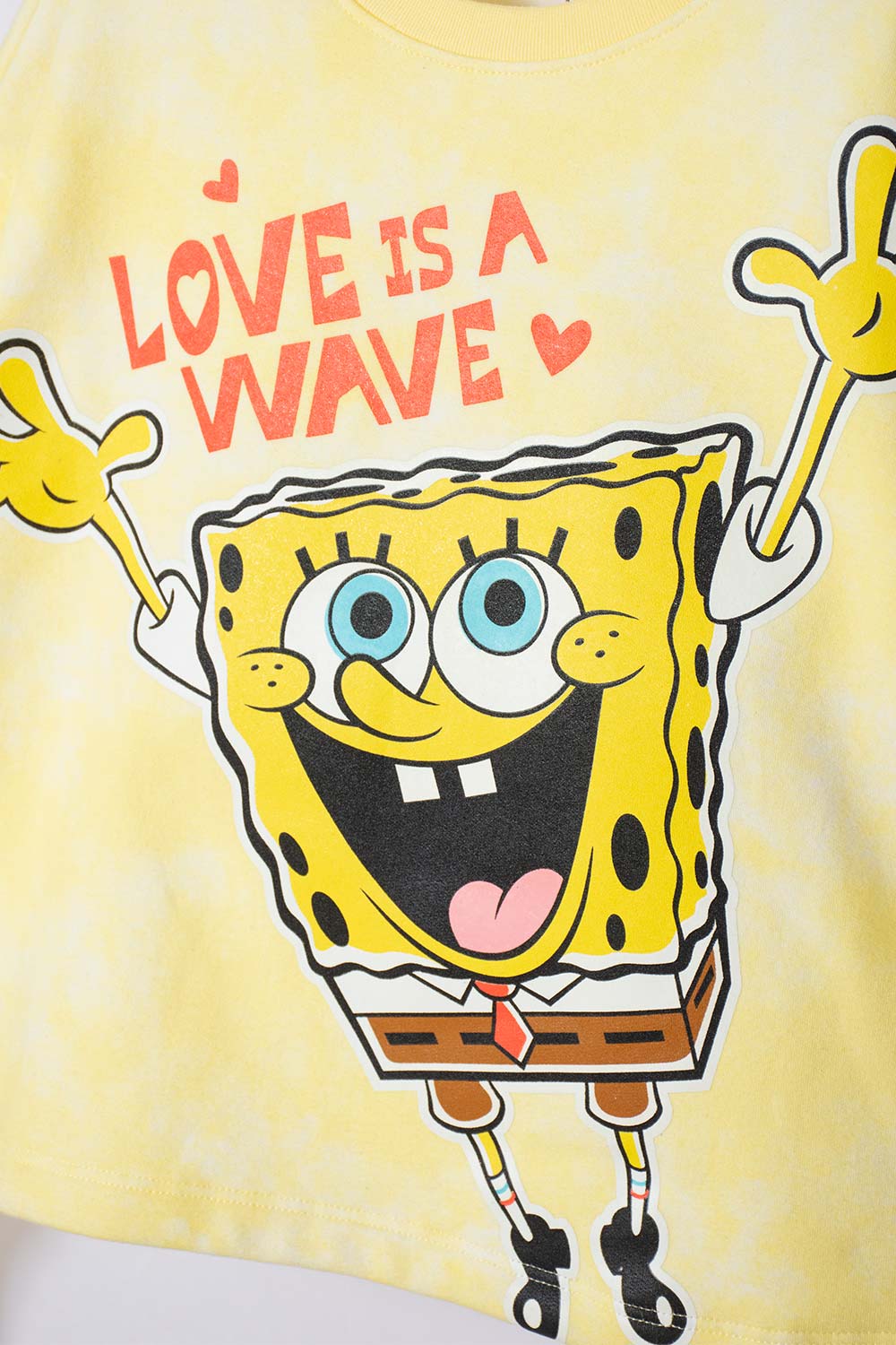BUZO DE BOB ESPONJA CERRADO AMARILLO PARA NIÑA