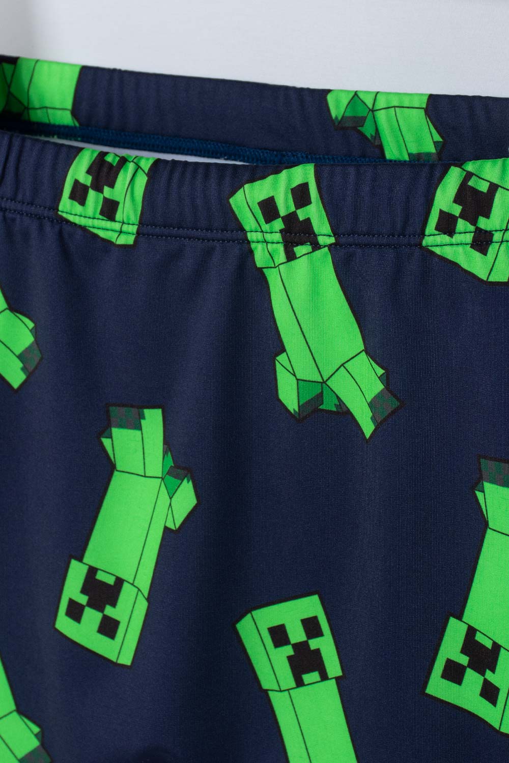 CONJUNTO DE MINECRAFT MANGA LARGA VERDE Y AZUL PARA NIÑO