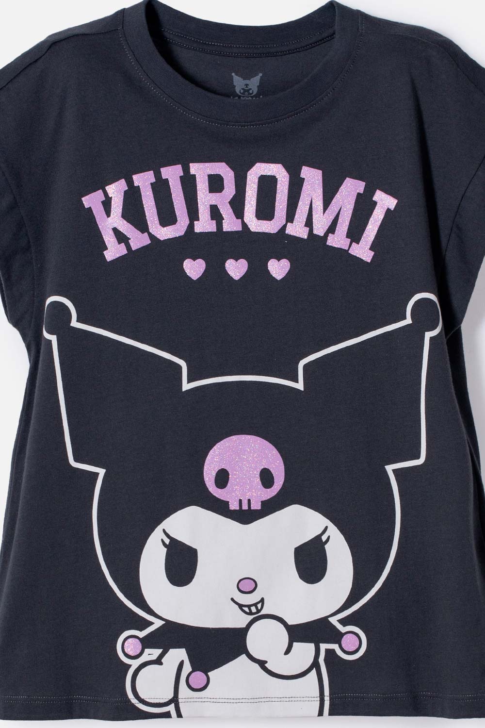 CAMISETA DE KUROMI MANGA CORTA AZUL PARA NIÑA