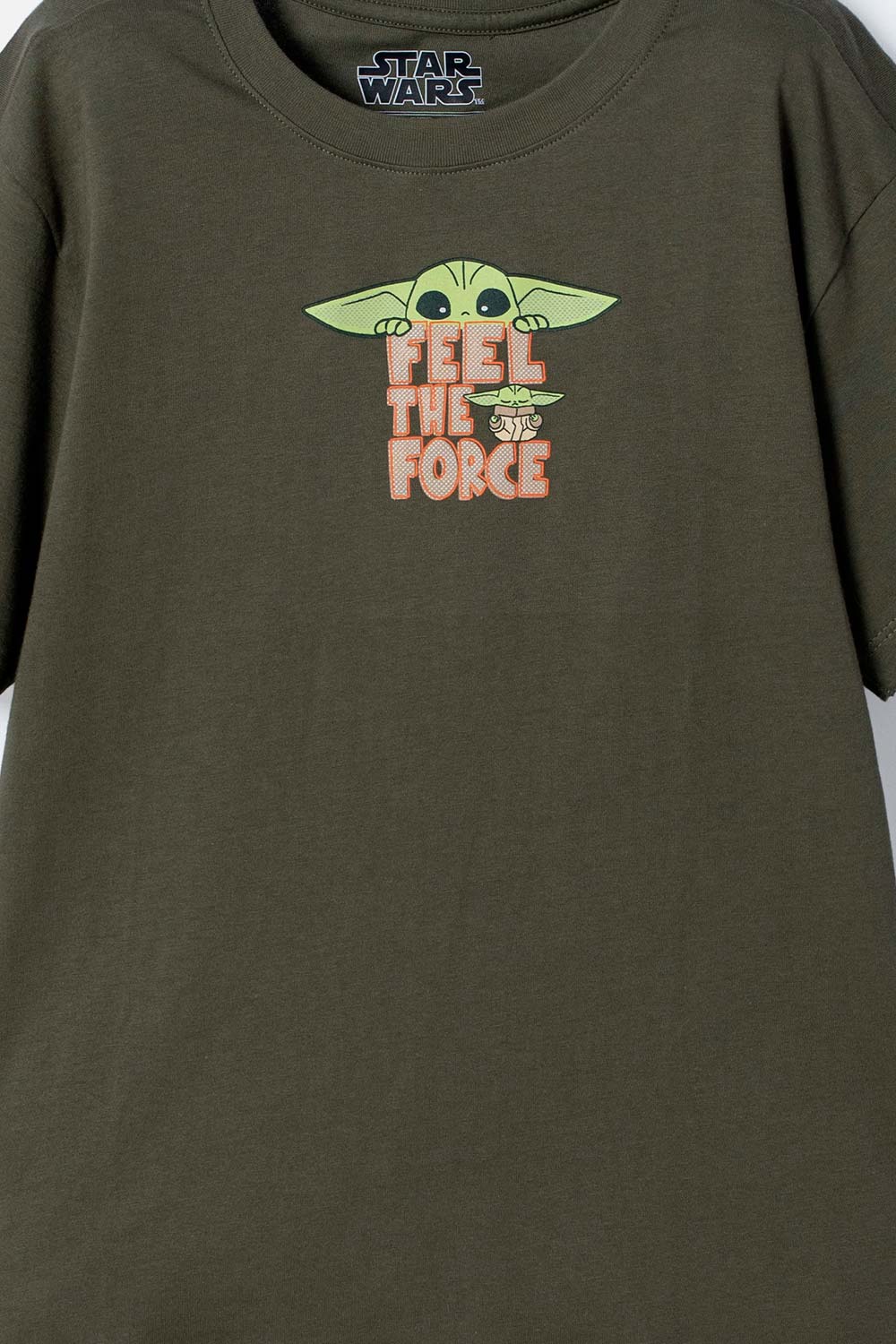 CAMISETA DE MANDALORIAN MANGA CORTA VERDE PARA NIÑO