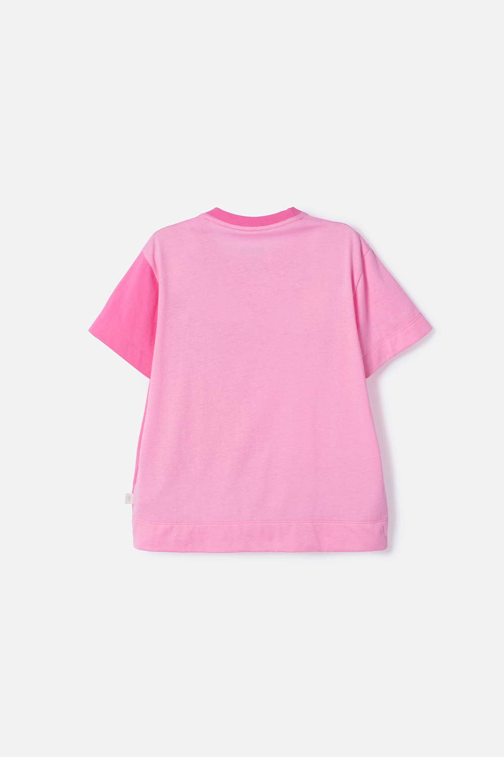 CAMISETA DE BARBIE MANGA CORTA ROSADO PARA NIÑA