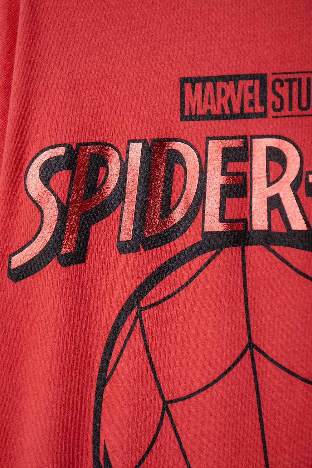 CAMISETA DE SPIDERMAN MANGA CORTA ROJA PARA NIÑO