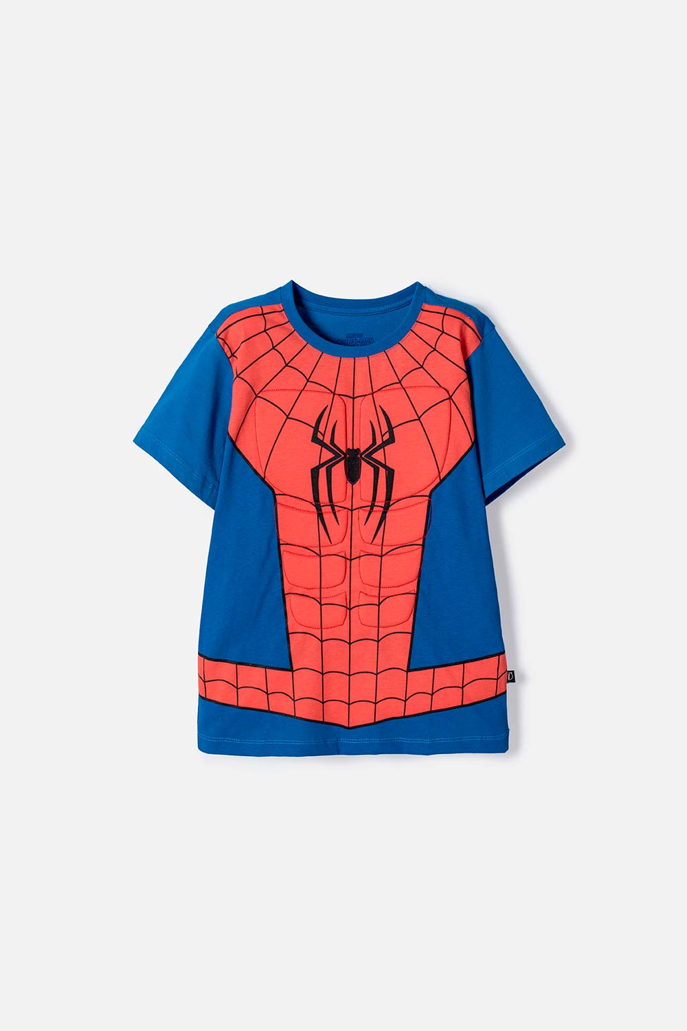 CAMISETA DE SPIDER-MAN MANGA CORTA AZUL Y ROJO PARA NIÑO