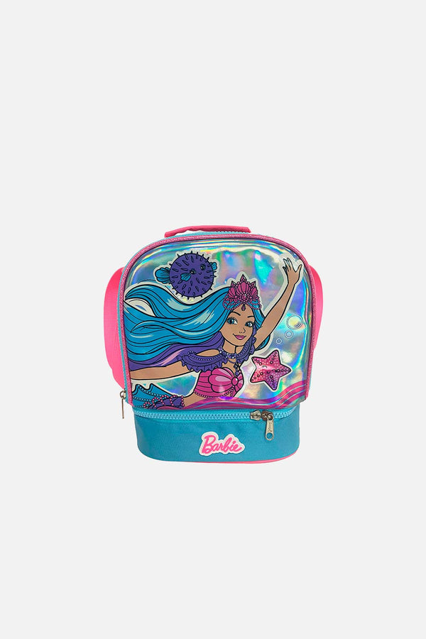 LONCHERA PREMIUM AZUL/ROSADO DE BARBIE PARA NIÑA