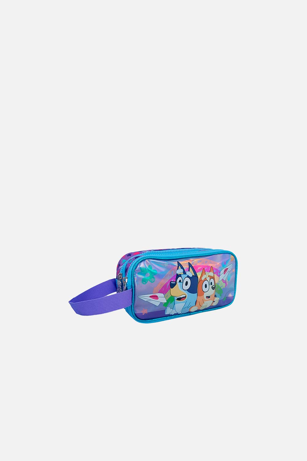 CARTUCHERA PREMIUM AZUL/MORADO DE BLUEY PARA NIÑA