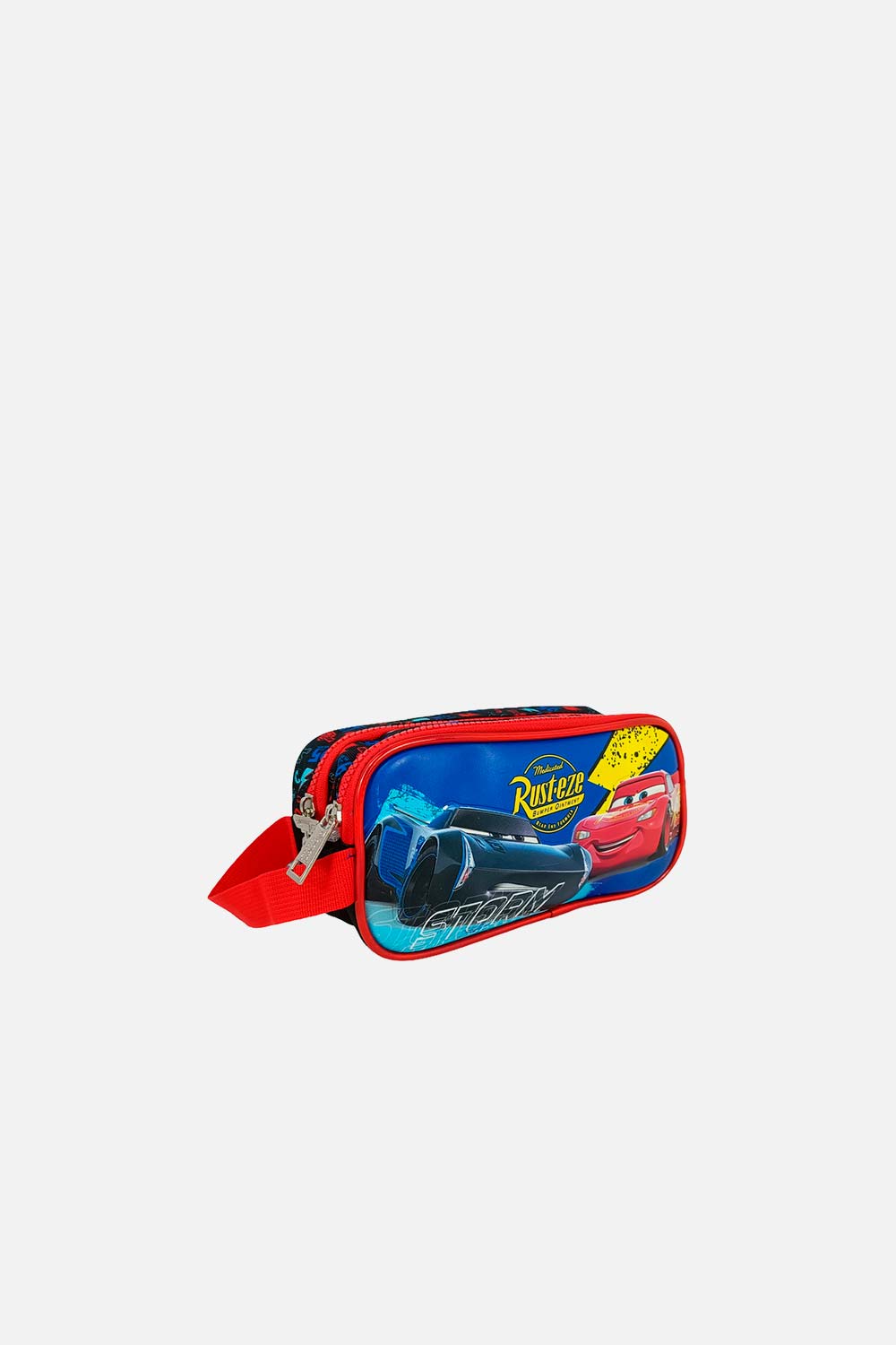 CARTUCHERA PREMIUM AZUL/ROJO DE CARS PARA NIÑO