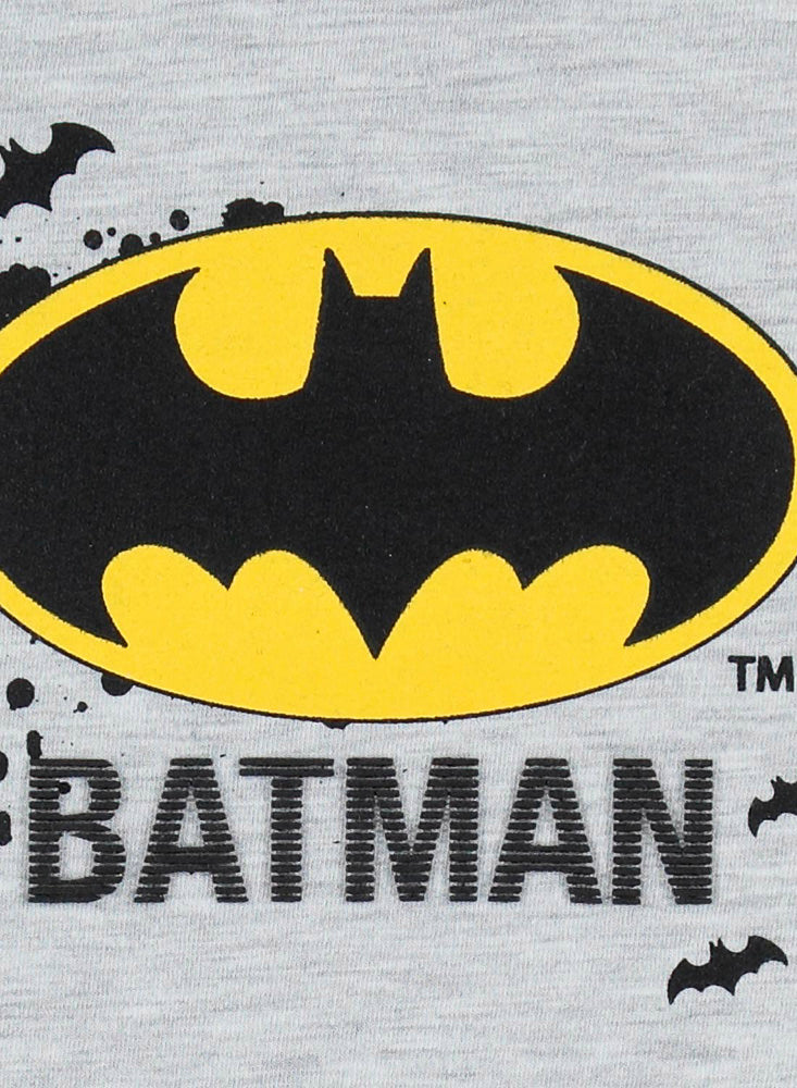 BODY DE BEBÉ NIÑO, MANGA CORTA, GRIS DE BATMAN DC COMICS