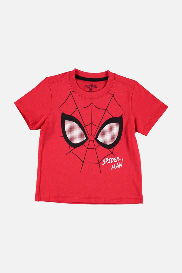 CAMISETA DE SPIDER-MAN ESTAMPADA ROJA PARA NIÑO DE 2T A 5T