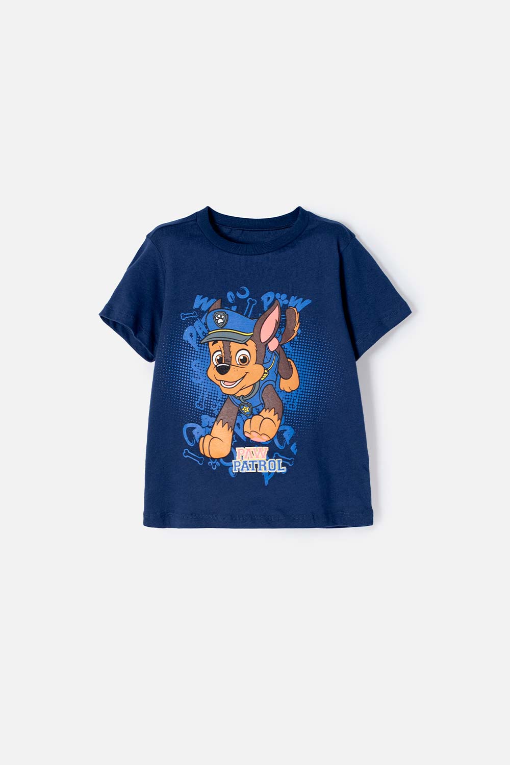 CAMISETA DE PAW PATROL MANGA CORTA AZUL PARA NIÑO 2T A 6T