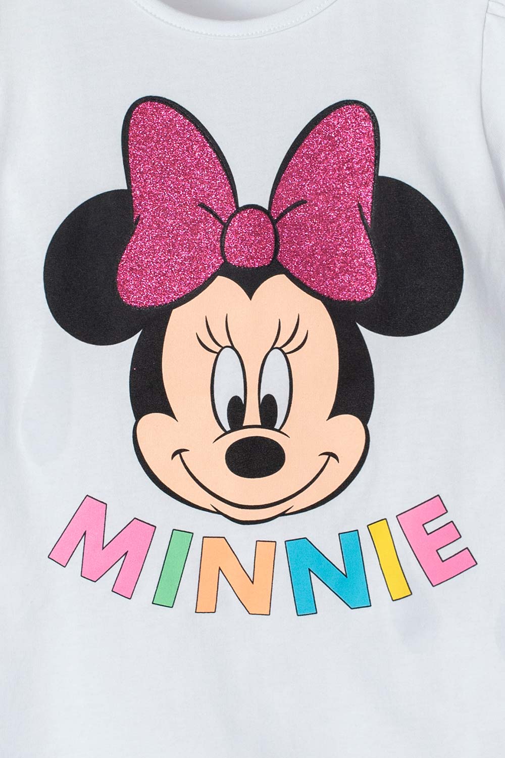 CONJUNTO DE MINNIE MOUSE DE PANTALÓN MULTICOLOR PARA NIÑA 2T A 5T