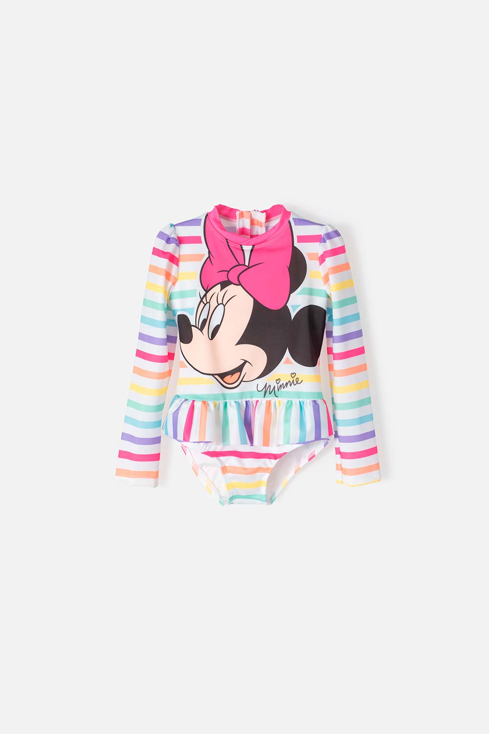 VESTIDO DE BAÑO DE MINNIE MOUSE ESTAMPADO MULTICOLOR PARA NIÑA 2T A 5T