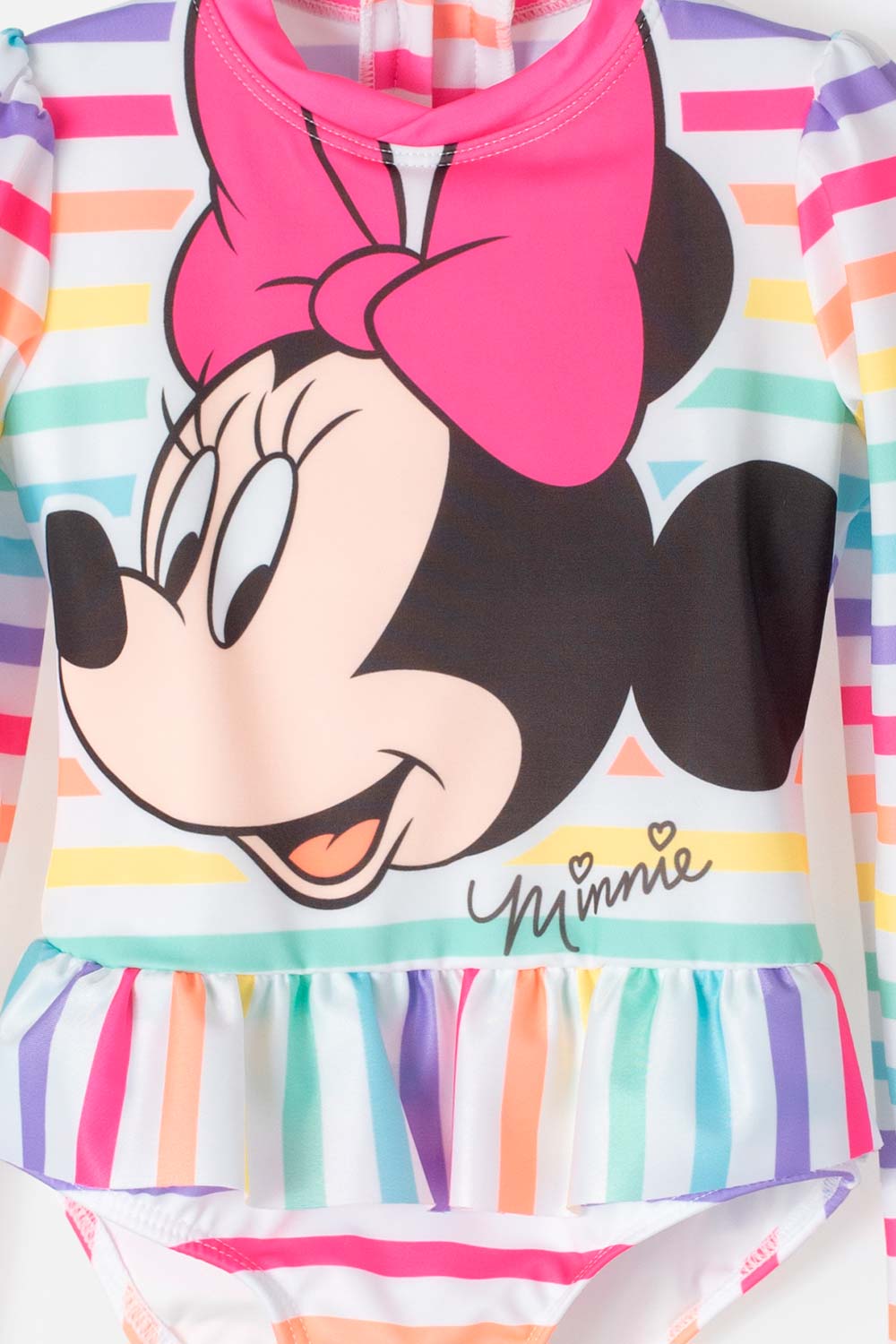 VESTIDO DE BAÑO DE MINNIE MOUSE ESTAMPADO MULTICOLOR PARA NIÑA 2T A 5T