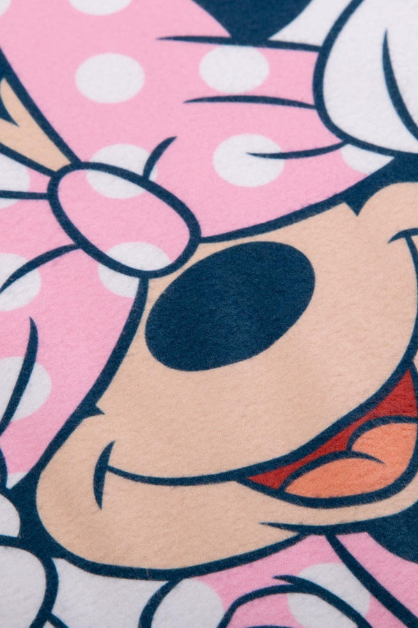 PIJAMA DE MINNIE MOUSE MANGA LARGA BLANCO Y ROSADO PARA NIÑA 2T A 5T