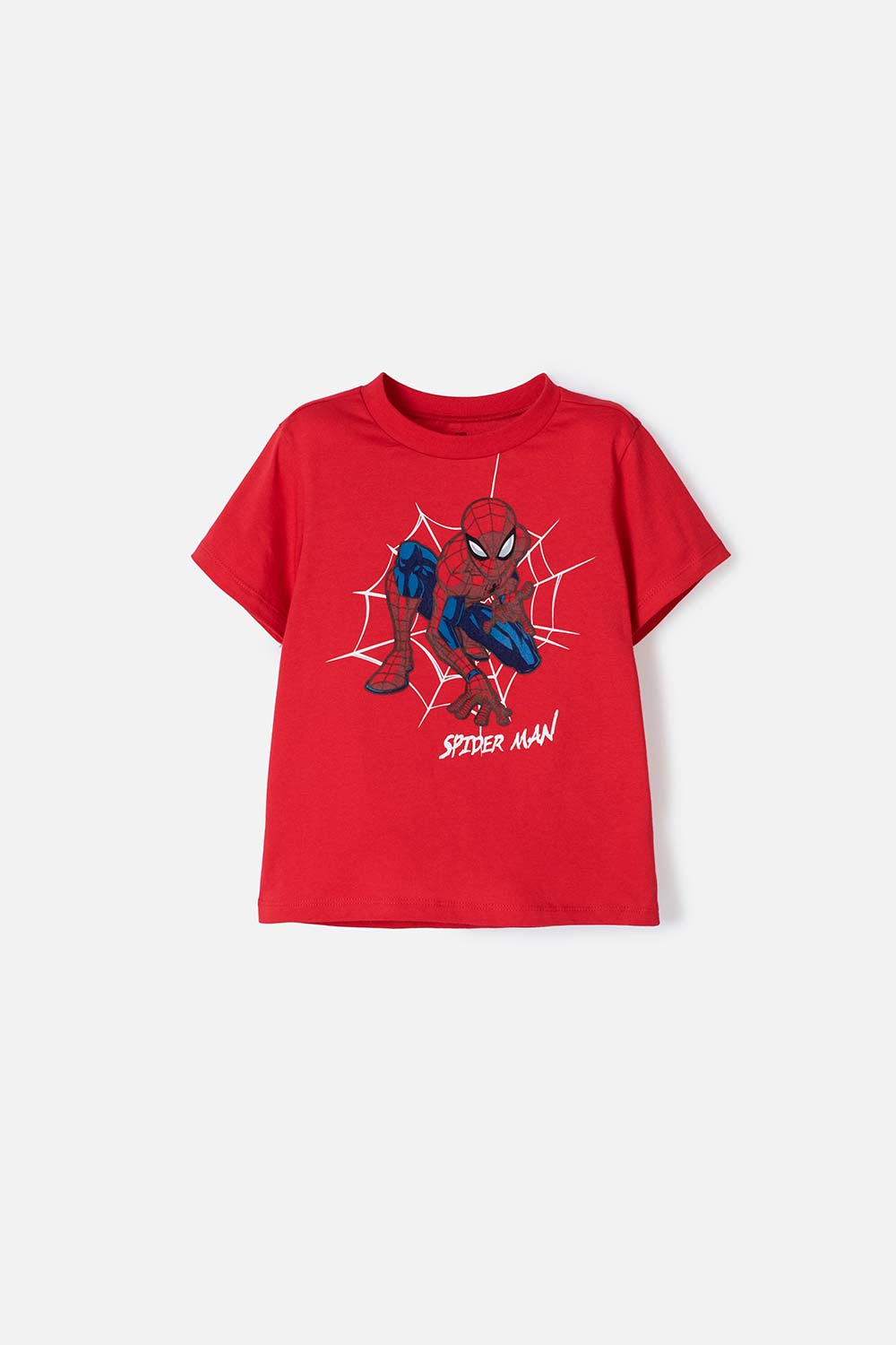 CAMISETA DE SPIDER-MAN MANGA CORTA ROJA PARA NIÑO 2T A 5T