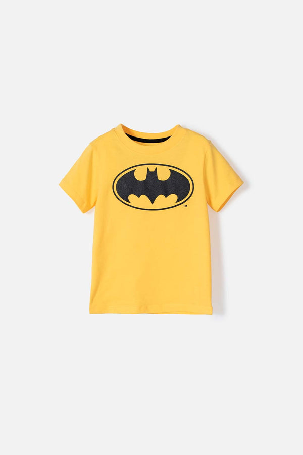 CAMISETA DE BATMAN CON BOTONES EN EL HOMBRO PARA NIÑO 2T A 5T