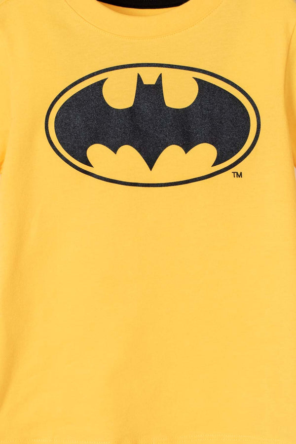CAMISETA DE BATMAN CON BOTONES EN EL HOMBRO PARA NIÑO 2T A 5T