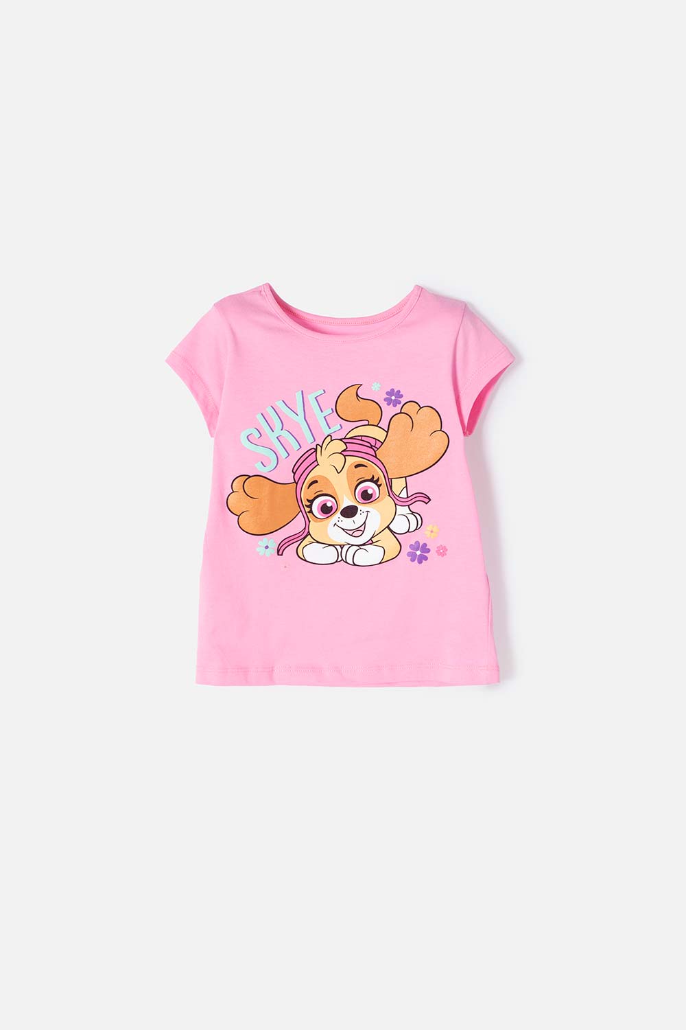 CAMISETA DE NIÑA, MANGA CORTA FUCSIA DE PAW PATROL