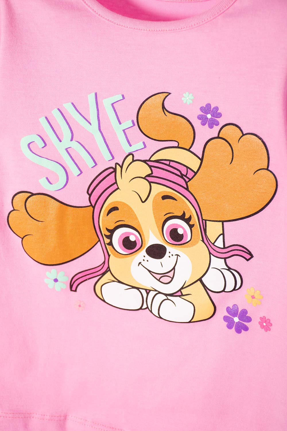 CAMISETA DE NIÑA, MANGA CORTA FUCSIA DE PAW PATROL