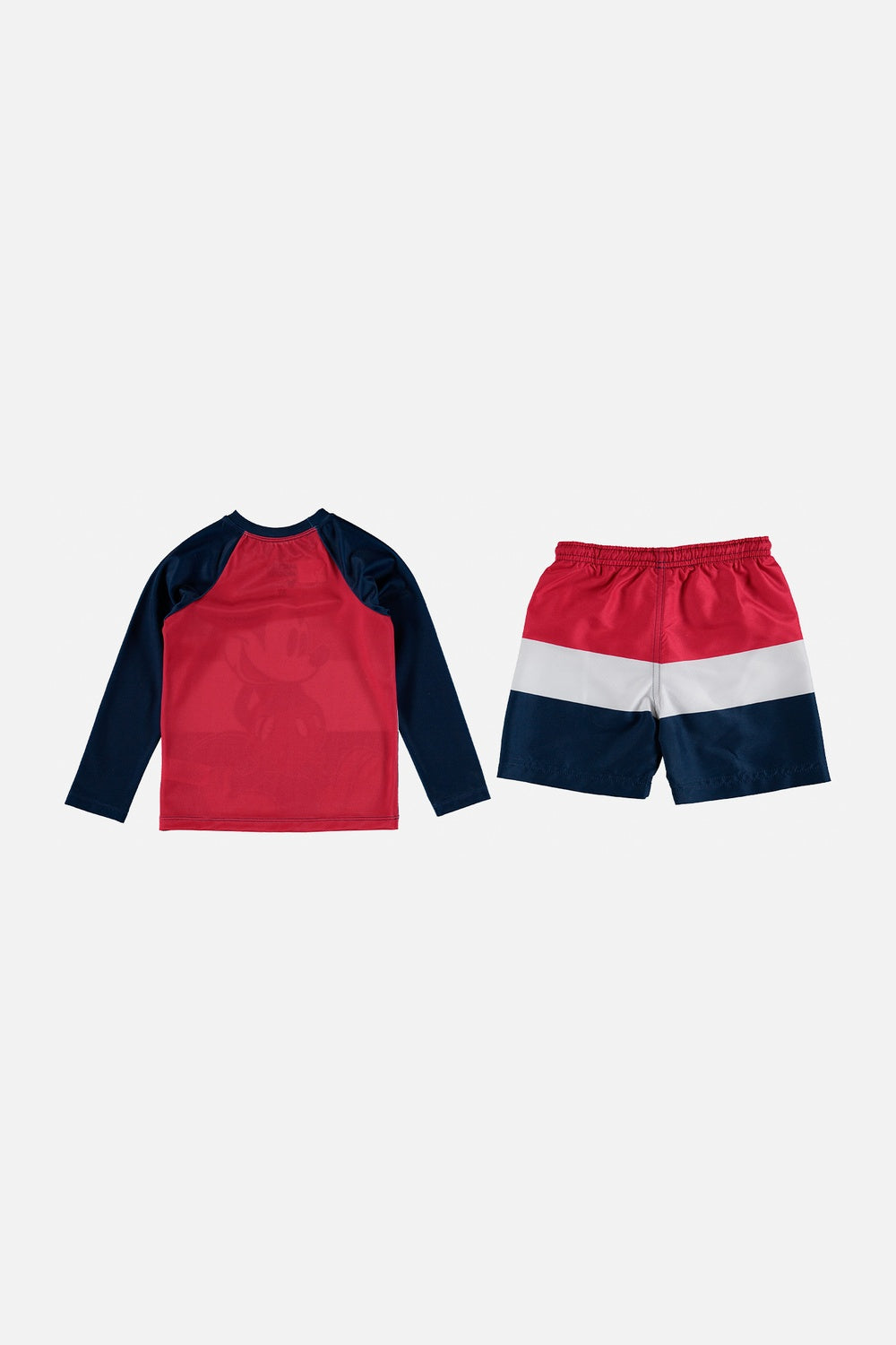 CONJUNTO DE BAÑO DE MICKEY MOUSE ESTAMPADO AZUL OSCURO PARA NIÑO 2T A 5T