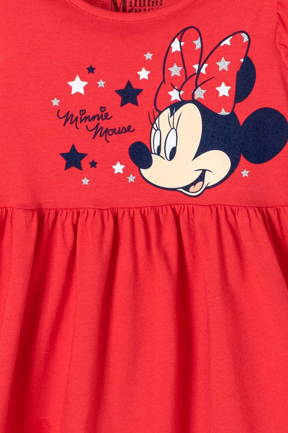 VESTIDO DE MINNIE MOUSE CON BOLERO EN MANGA ROJO PARA NIÑA 2T A 5T