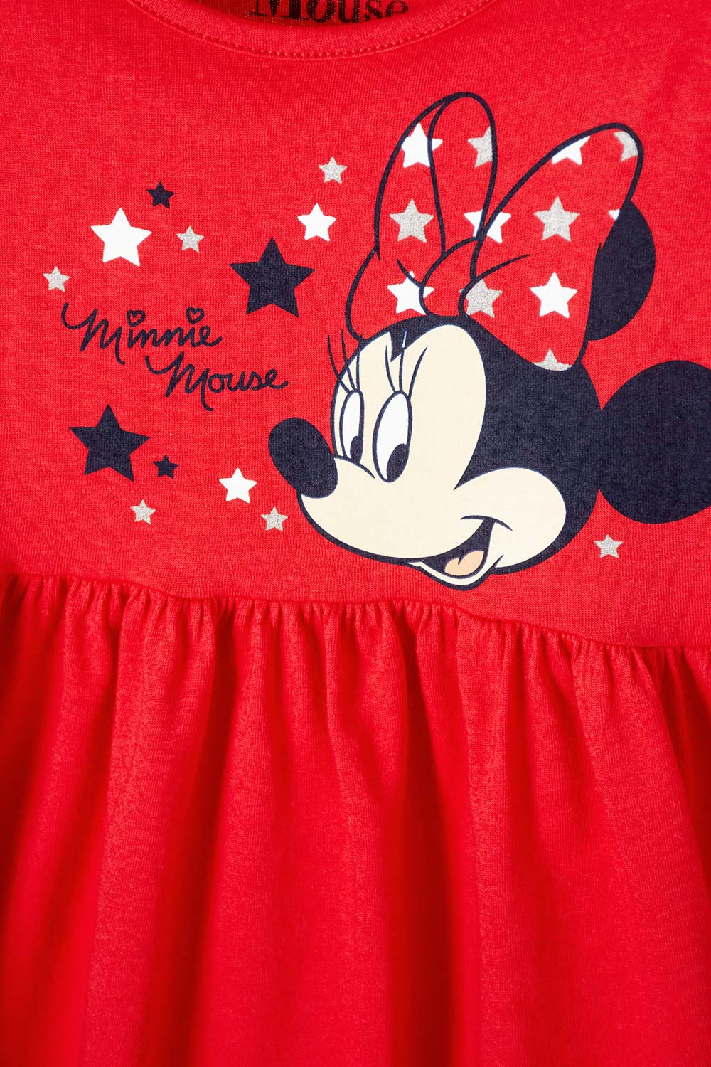 VESTIDO DE MINNIE MOUSE CON BOLERO EN MANGA ROJO PARA NIÑA 2T A 5T