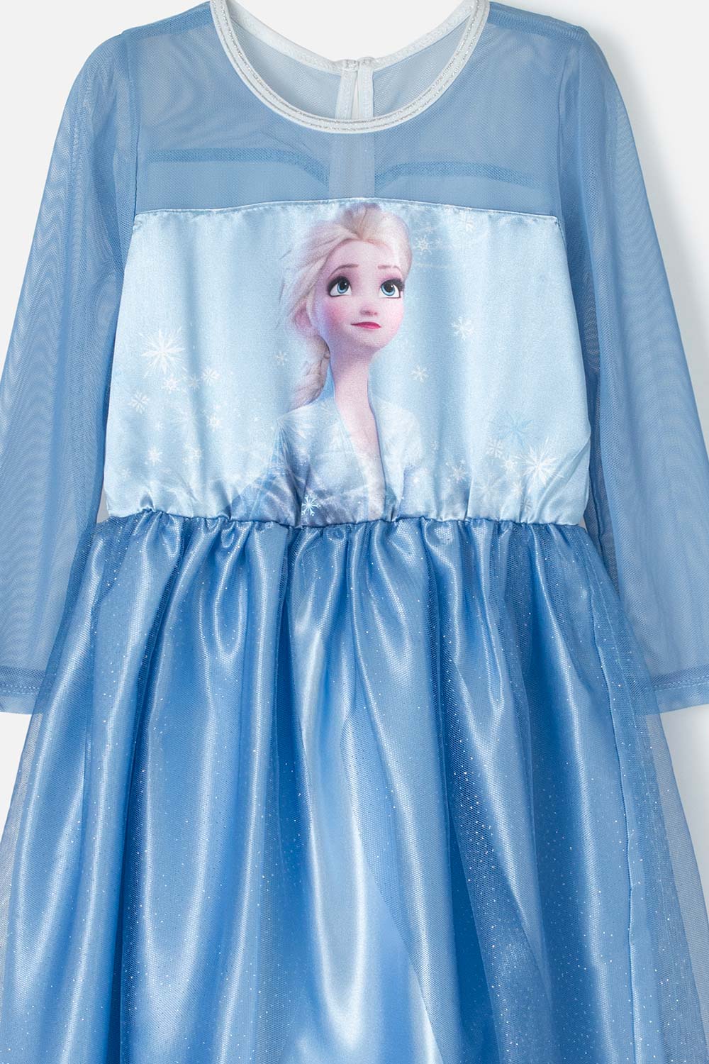 VESTIDO DE FROZEN CON MANGA LARGA PARA NIÑA DE 2T A 5T