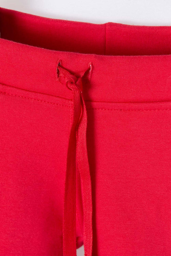 JOGGER DE BEBÉ NIÑO, PANTALÓN LARGO, ROJO DE LITTLEMIC.