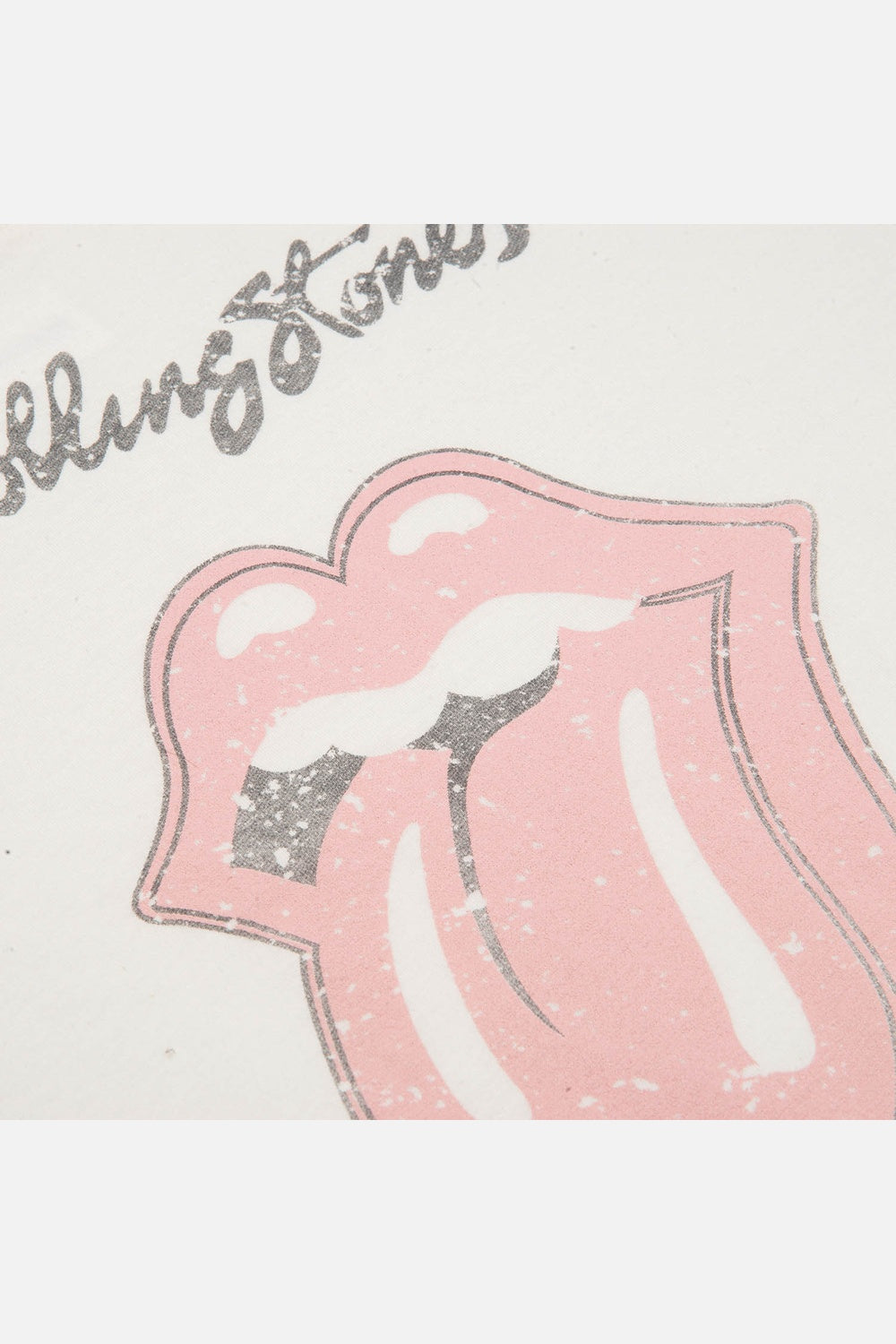 CAMISETA DE TEEN NIÑA MANGA CORTA MARFIL DE THE ROLLING STONES