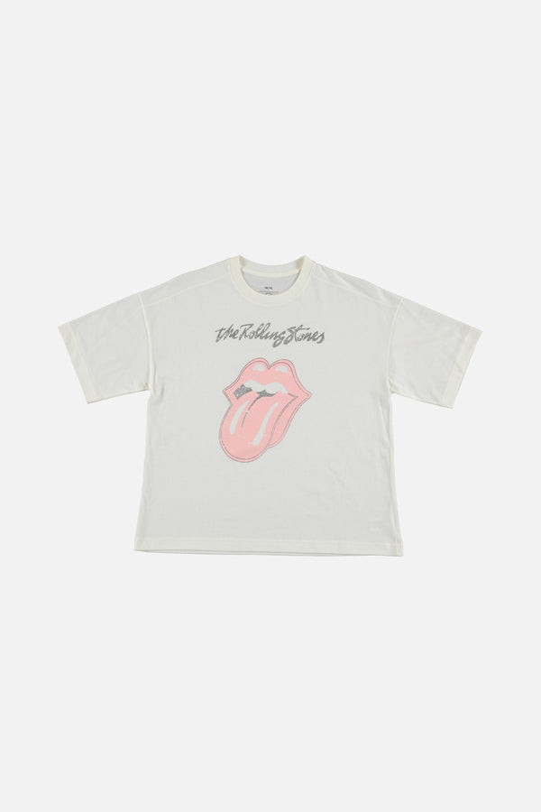 CAMISETA DE TEEN NIÑA MANGA CORTA MARFIL DE THE ROLLING STONES