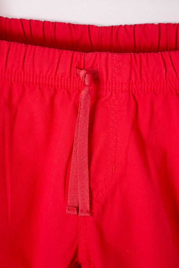 BERMUDA DE MIC CON BOLSILLOS ROJA PARA NIÑO