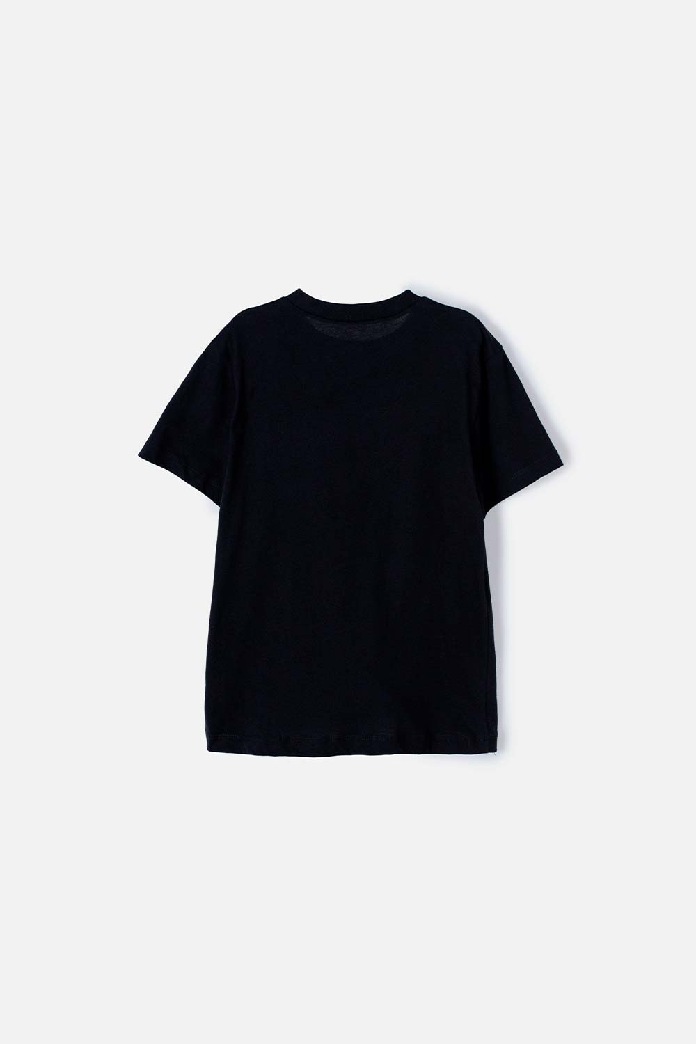CAMISETA DE MIC MNAG CORTA NEGRO PARA NIÑO