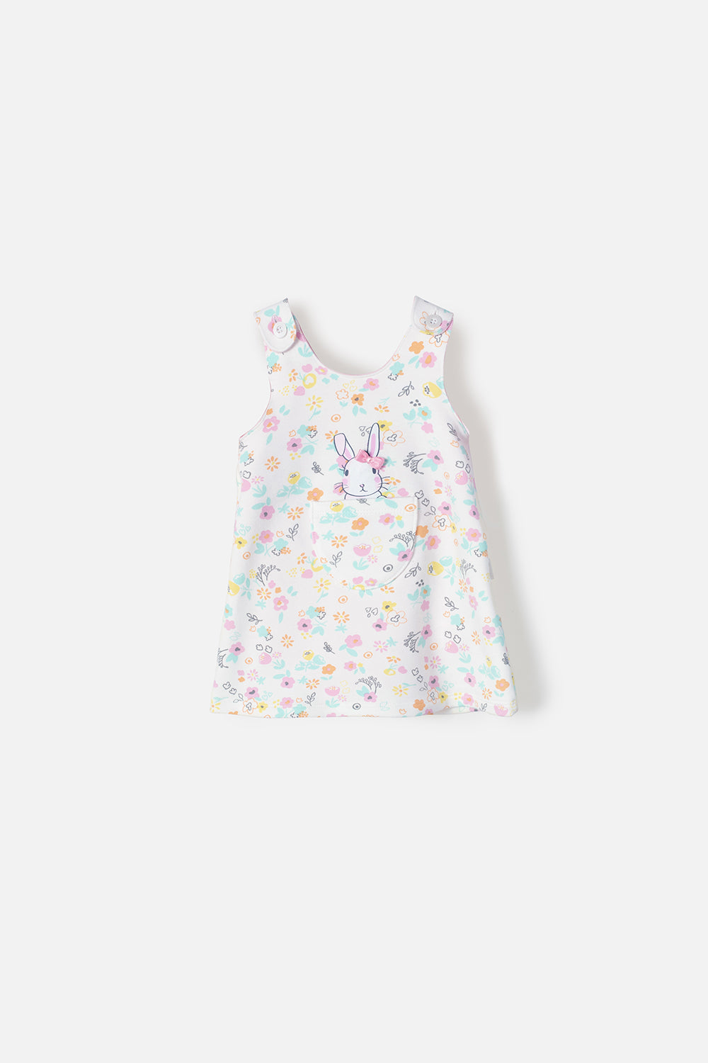 VESTIDO DE DOS PIEZAS LITTLEMIC MANGA CORTA ROSADO PARA BEBÉ NIÑA