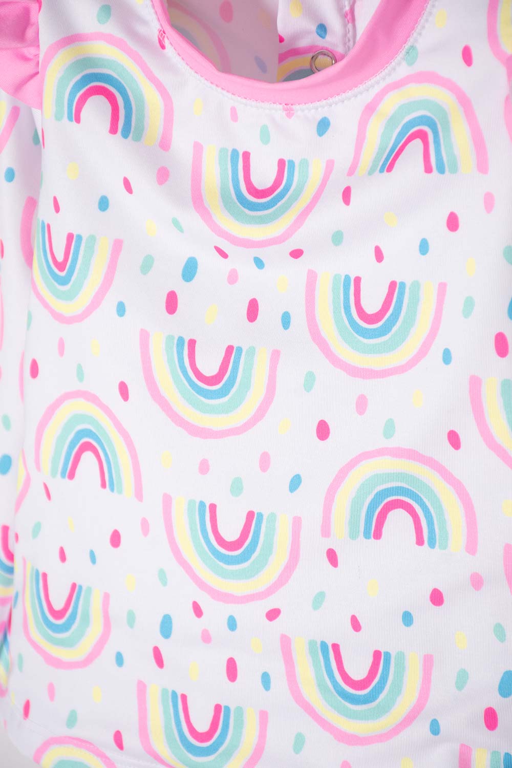 CONJUNTO DE BAÑO LITTLEMIC BLANCO Y ROSA PARA BEBÉ NIÑA