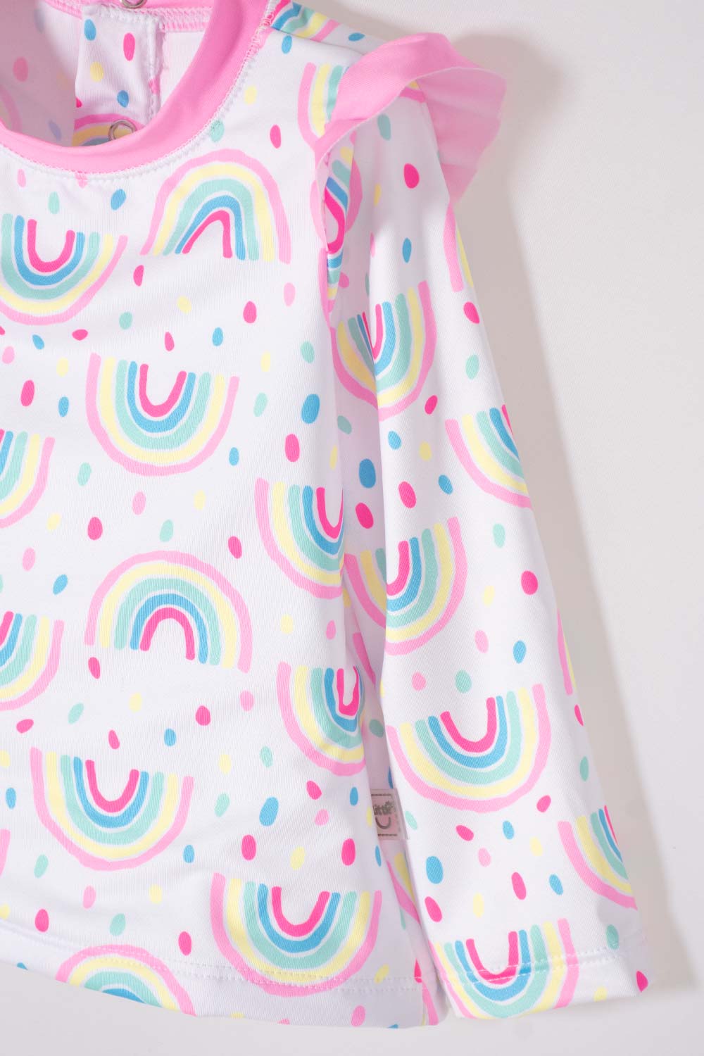 CONJUNTO DE BAÑO LITTLEMIC BLANCO Y ROSA PARA BEBÉ NIÑA