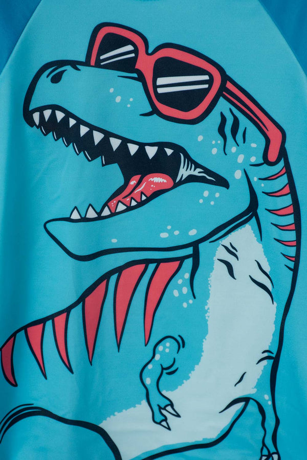 CONJUNTO  DE BAÑO MIC  MANGA LARGA AZUL PARA NIÑO