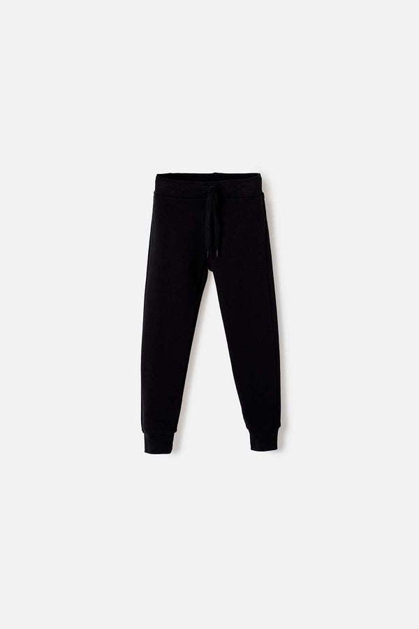 JOGGER DE LITTLEMIC CON CORDÓN NEGRO PARA NIÑO 2T A 5T