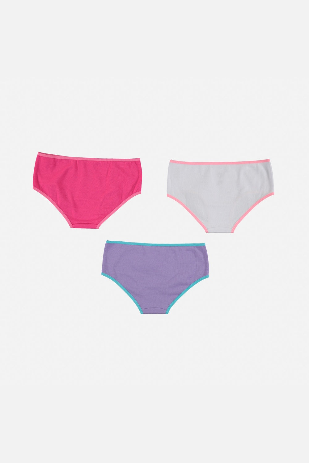 PACK X3 PANTIES DE MIC MULTICOLOR PARA NIÑA