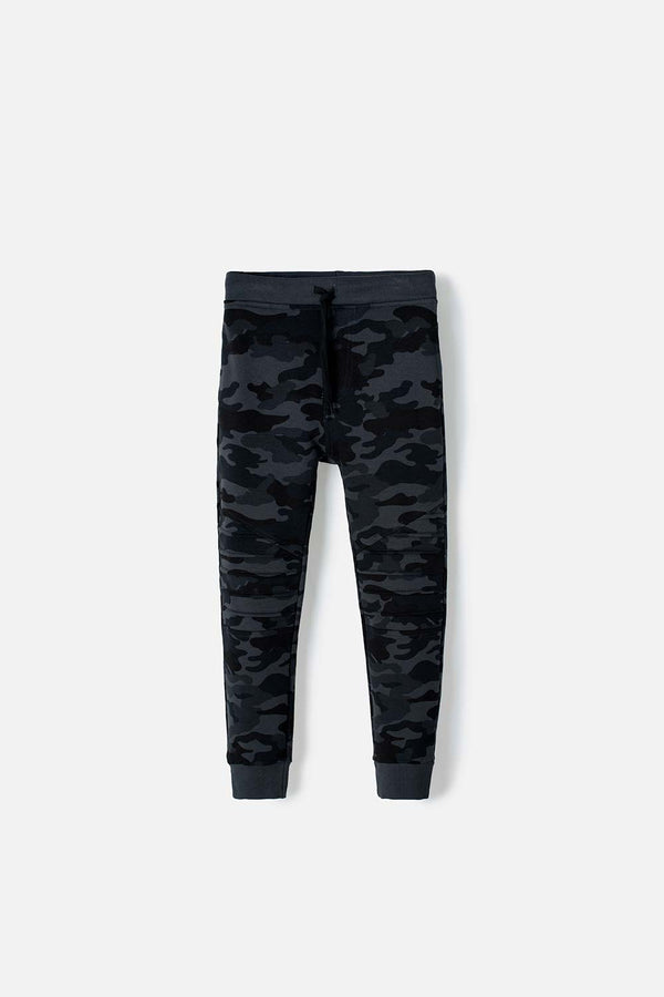 JOGGER DE MIC CON CORDÓN GRIS PARA NIÑO