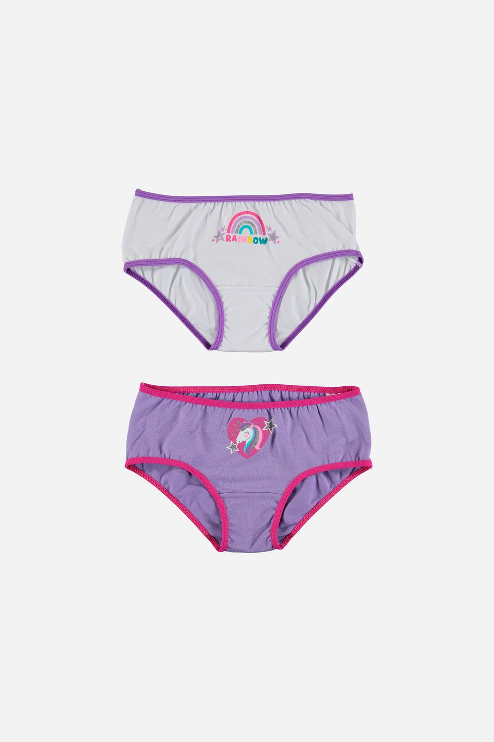PACK X2 PANTIES DE MIC MULTICOLOR PARA NIÑA