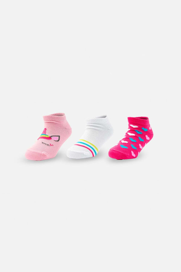 MEDIAS X3 DE LITTLEMIC MULTICOLOR PARA NIÑA