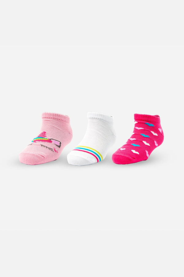 MEDIAS X3 DE MIC MULTICOLOR PARA NIÑA